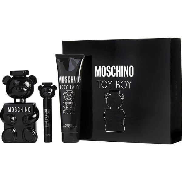 Moschino Toy Boy Set For Men Eau De Parfum 100ml + Mini Travel 10ml + Shower Gel 200ml - Image 2