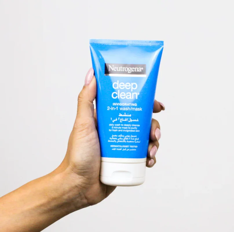 Neutrogena Facial Wash Deep Clean Invigorating 2-in-1 Wash/Mask 150ml - Image 2