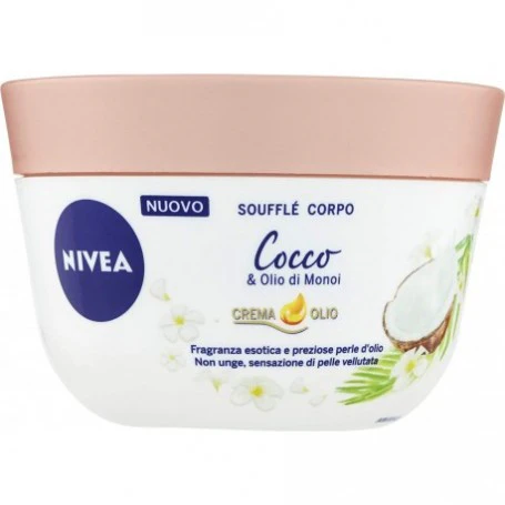 Nivea Soufflé Corpo Cocco & Olio di Monoi Crema Olio 200ml - Image 2