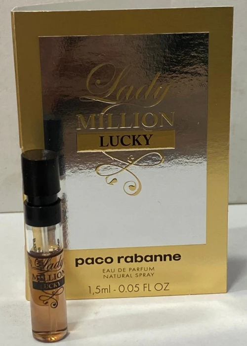 Sample Paco Rabanne Lady Million Lucky Vials Eau De Toilette for Women 1.5ml - Image 2