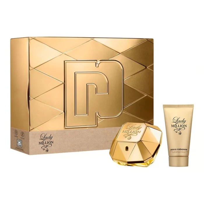 Paco Rabanne Lady Million Set For Women Eau De Parfum 50ml + Body Lotion 75ml - Image 2