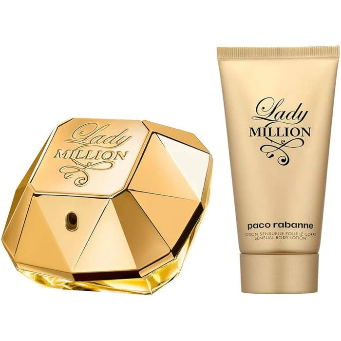 Paco Rabanne Lady Million Set For Women Eau De Parfum 50ml + Body Lotion 75ml - Image 3