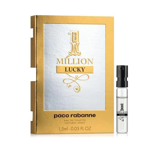 Sample Paco Rabanne One Million Lucky Vials Eau De Toilette For Men 1.5ml