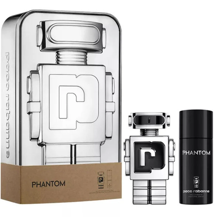 Paco Rabanne Phantom Set For Men Eau De Toilette 100ml + Spray 150ml - Image 2
