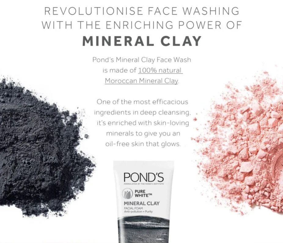 Pond’s Pure White Mineral Clay Face Cleanser Scrub 90g - Image 2