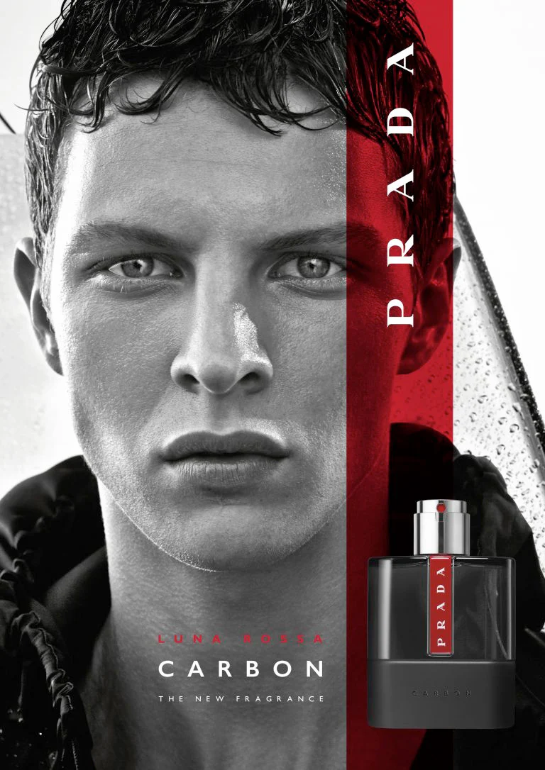 Prada Luna Rossa Carbon Set For Men Eau De Toilette 100ml + Mini Travel 10ml + Shower Gel 100ml - Image 2