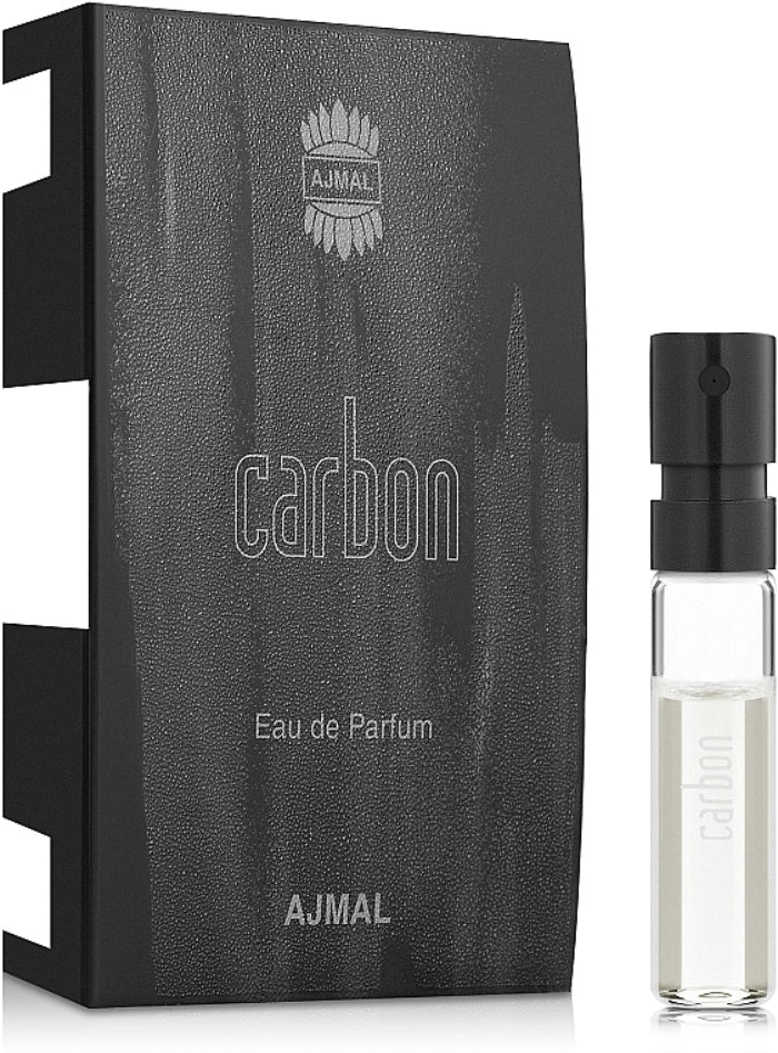 Sample Ajmal Carbon Eau De Parfum Vials for Men 1.5ml