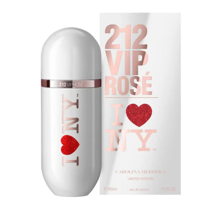 Carolina Herrera 212 Vip Rose I Love NY Eau De Parfum For Women 80ml - Image 2