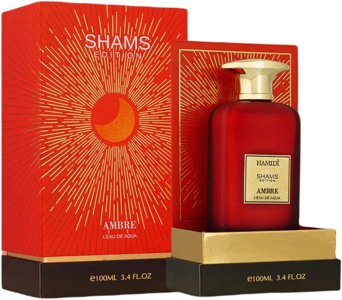 Sample Hamidi Shams Edition Ambre LEau De Aqua Vials Eau De Parfum For Unisex 3ml - Image 3