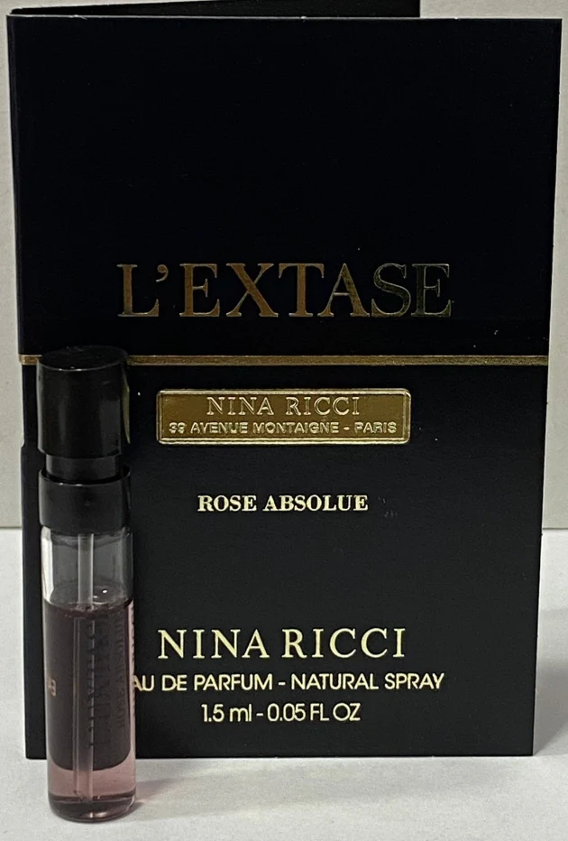 Sample Nina Ricci LExtase Rose Absolue Vials Eau De Parfum For Women 1.5ml - Image 2