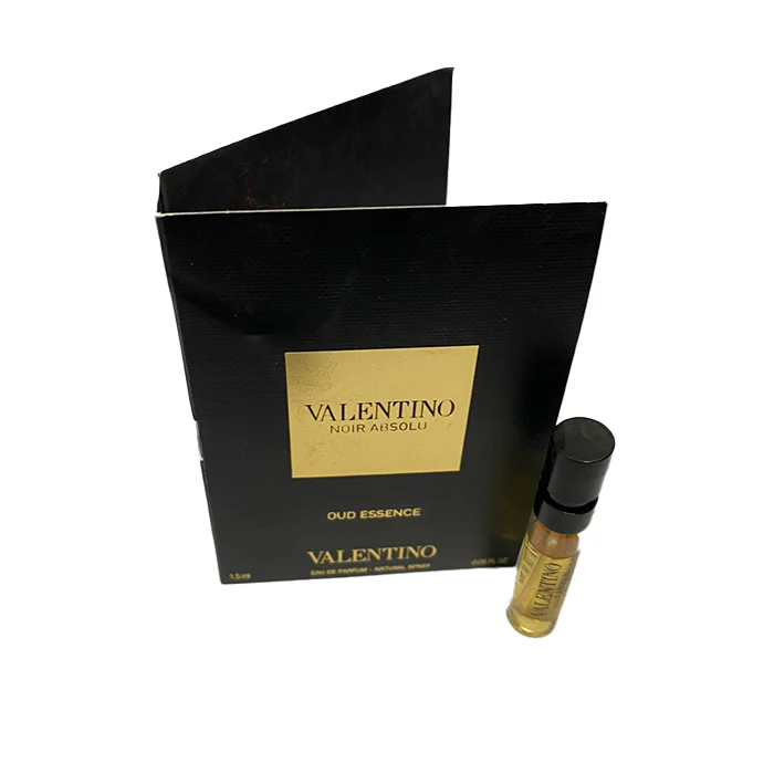 Sample Valentino Noir Absolu Oud Essence Vials Eau De Parfum For Unisex 1.5ml