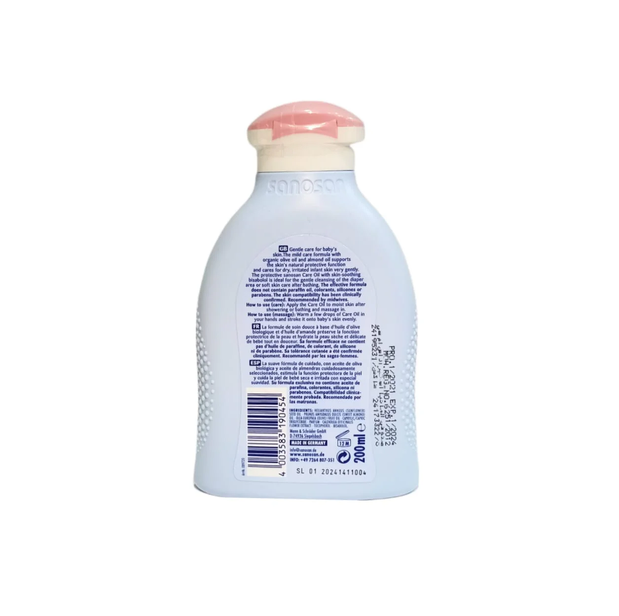 Sanosan Baby Care Oil 200ml - Image 2