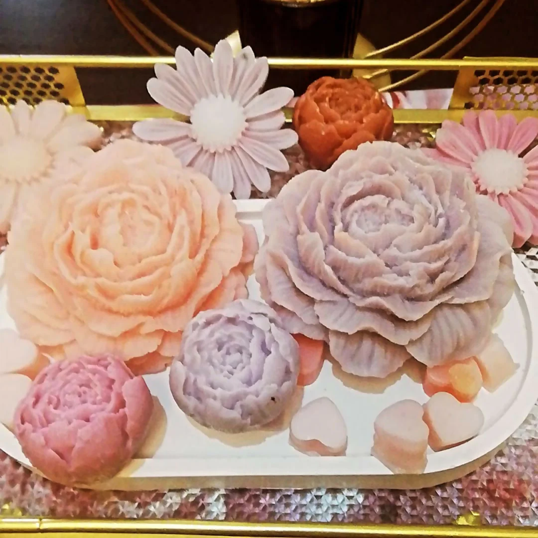 Sherry and Rose Candles Flowers - Image 2