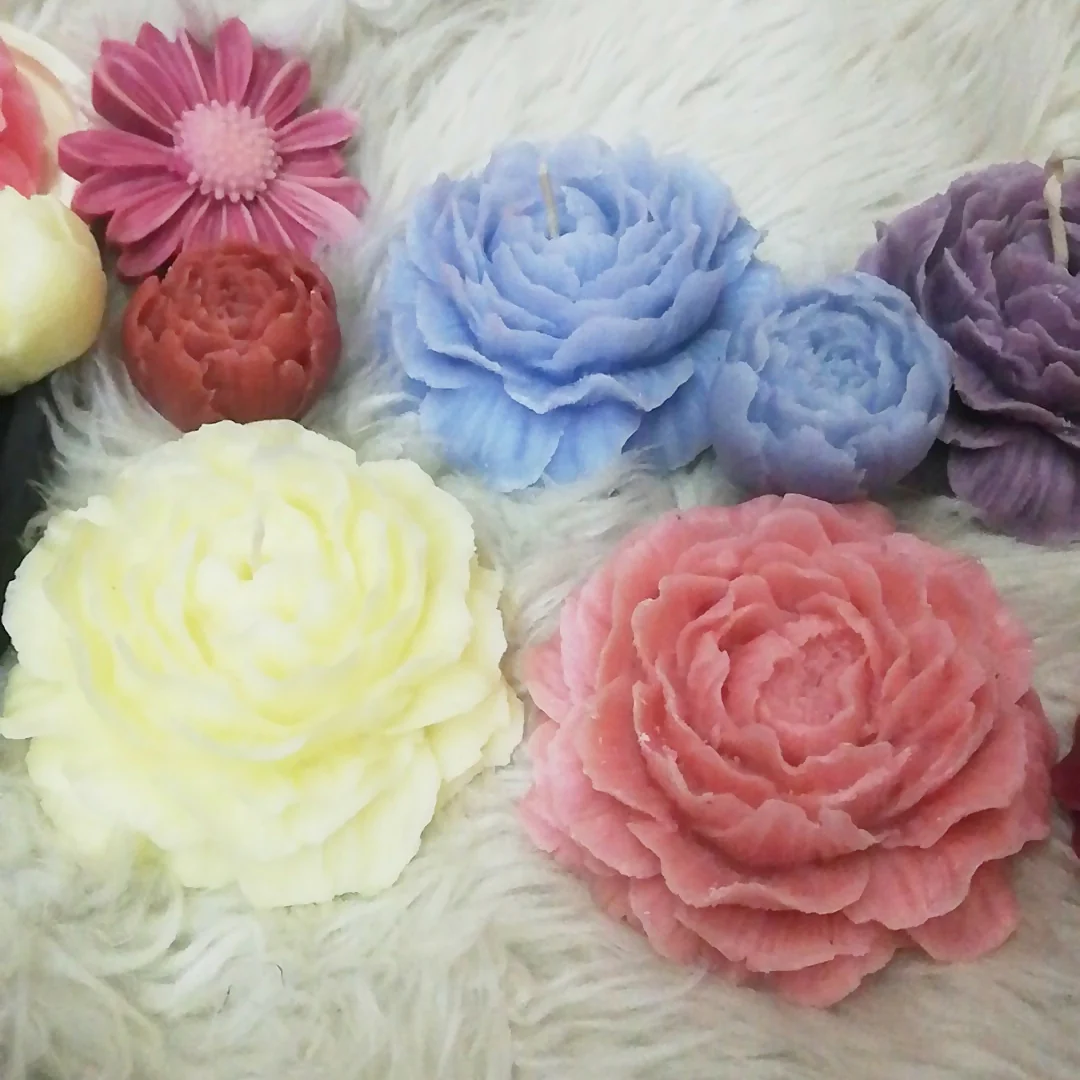 Sherry and Rose Candles Flowers - Image 3