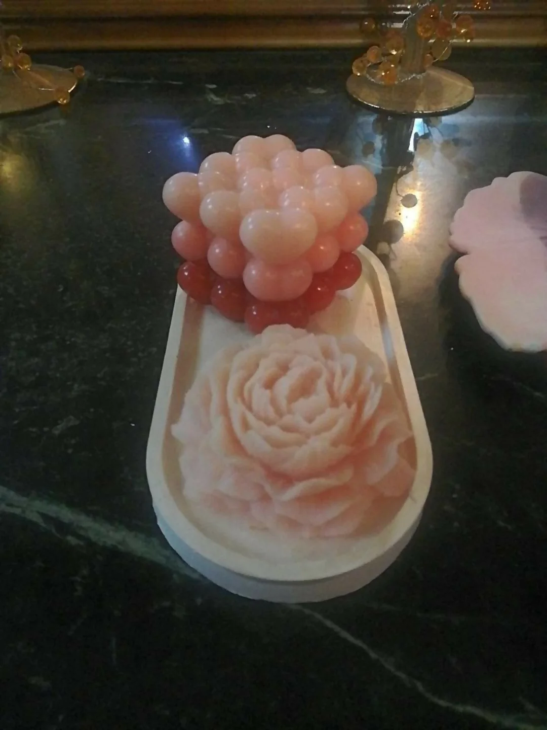 Sherry and Rose Candles Flowers - Image 5