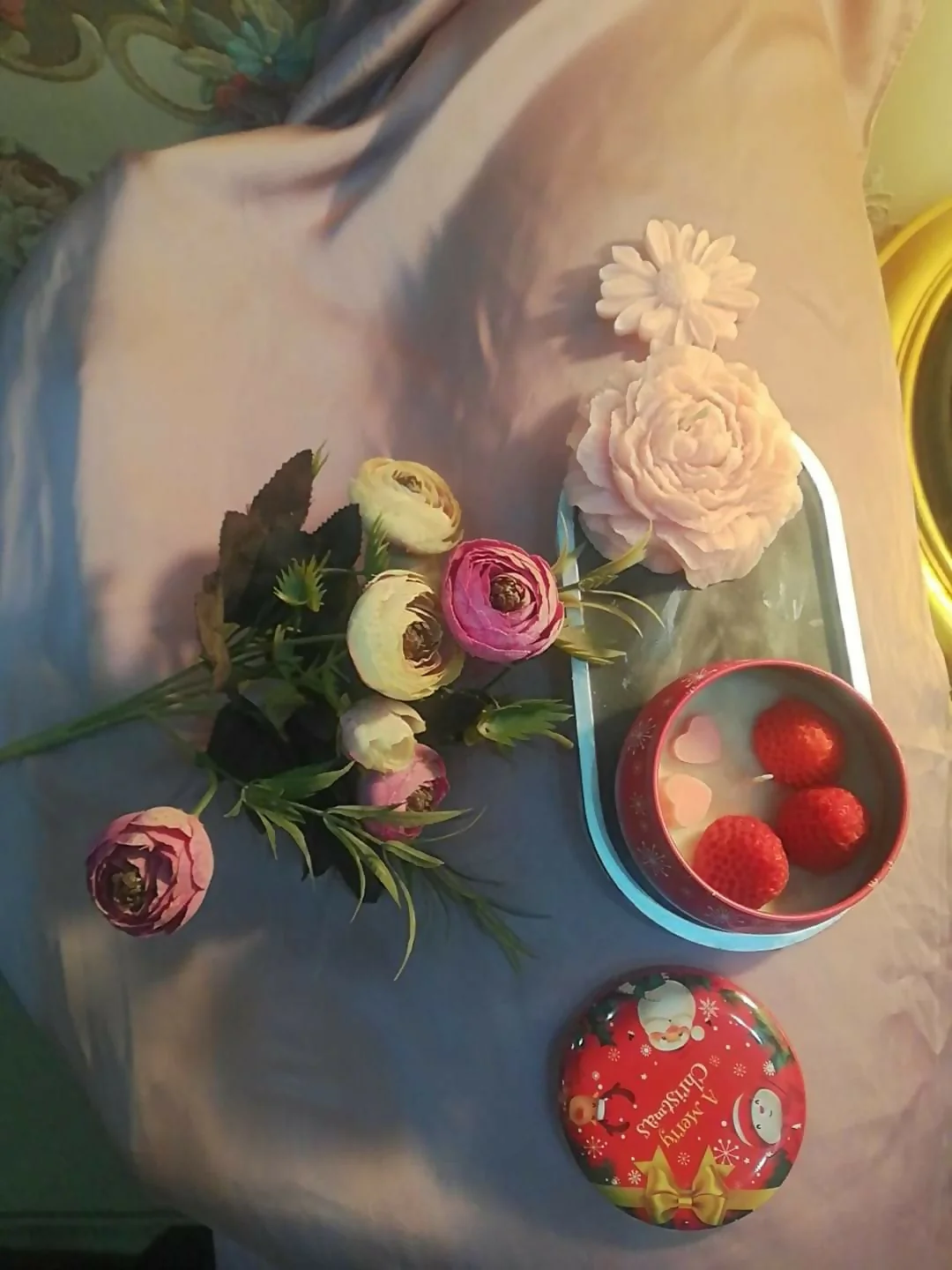 Sherry and Rose Candles Flowers - Image 6