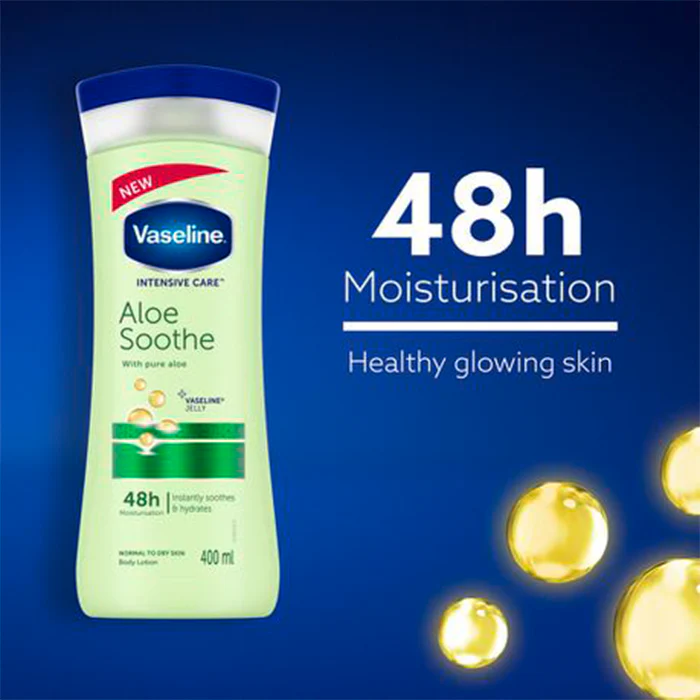 Vaseline Body Lotion Intensive Care Aloe Soothe With Pure Aloe 400ml - Image 2
