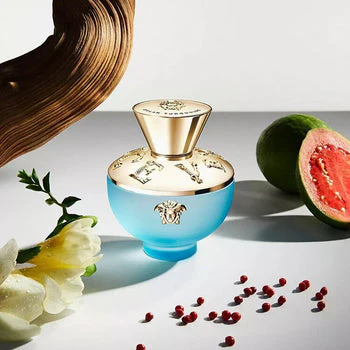 Versace Pour Femme Dylan Turquoise Set For Women Eau De Toilette 100ml + Shower Gel 100ml + Body Gel 100ml + Pouch - Image 2